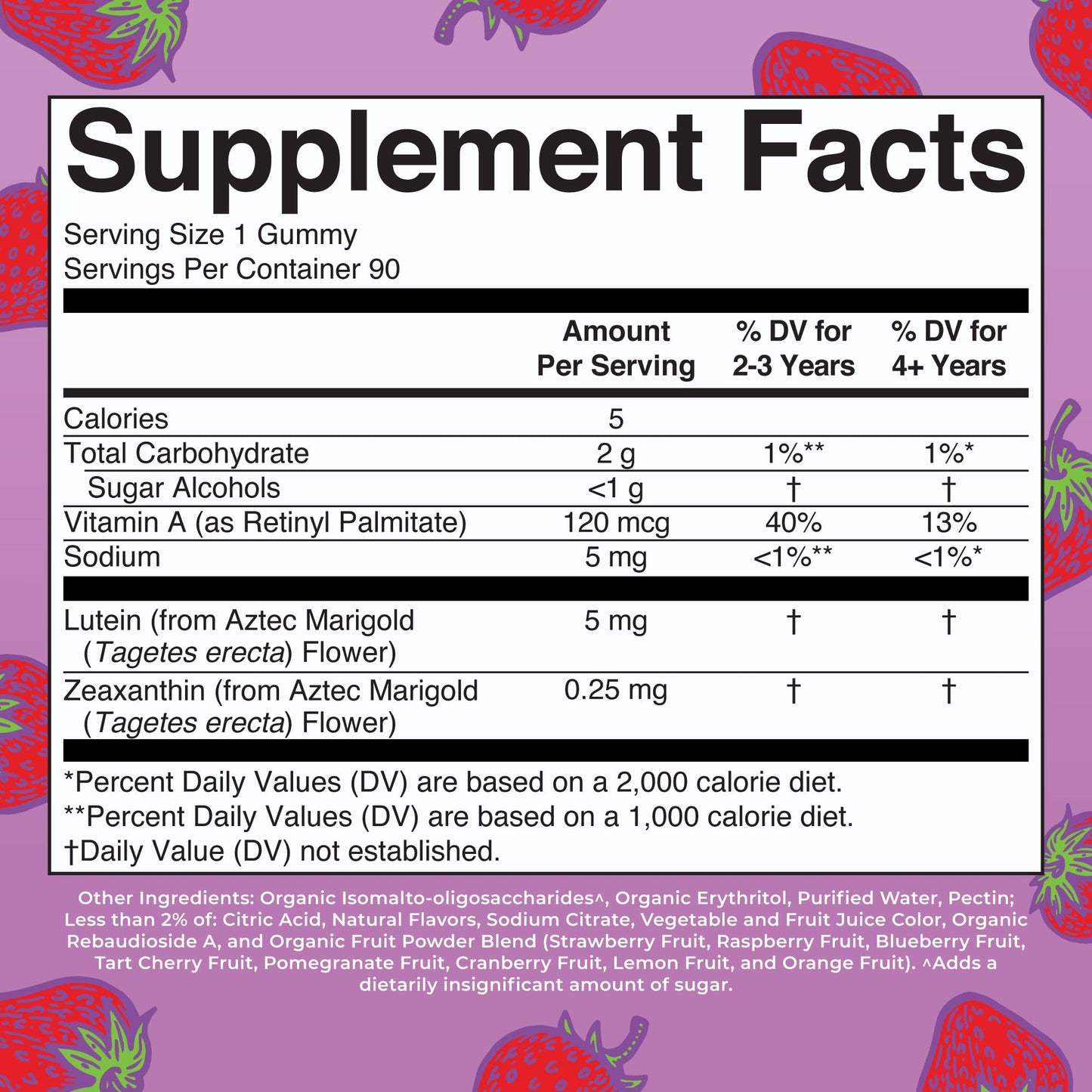 MaryRuth Organics Eye Care Gummies | Eye Health Vitamins for Adults and Kids | Lutein and Zeaxanthin Supplements | for Eyes | Vegan | Non-GMO | Gluten Free | 90 Count - Maple Wellness Supplements