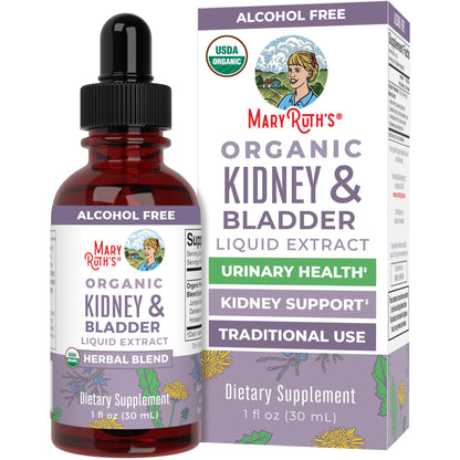 MaryRuth Organics Herbal Supplement Drops | Support Renal & Urinary Systems | Juniper Berry | Cleavers | Dandelion | Hawthorn | Horsetail & Chanca Piedra | Vegan | Non-GMO | 1 Fl Oz - Maple Wellness Supplements