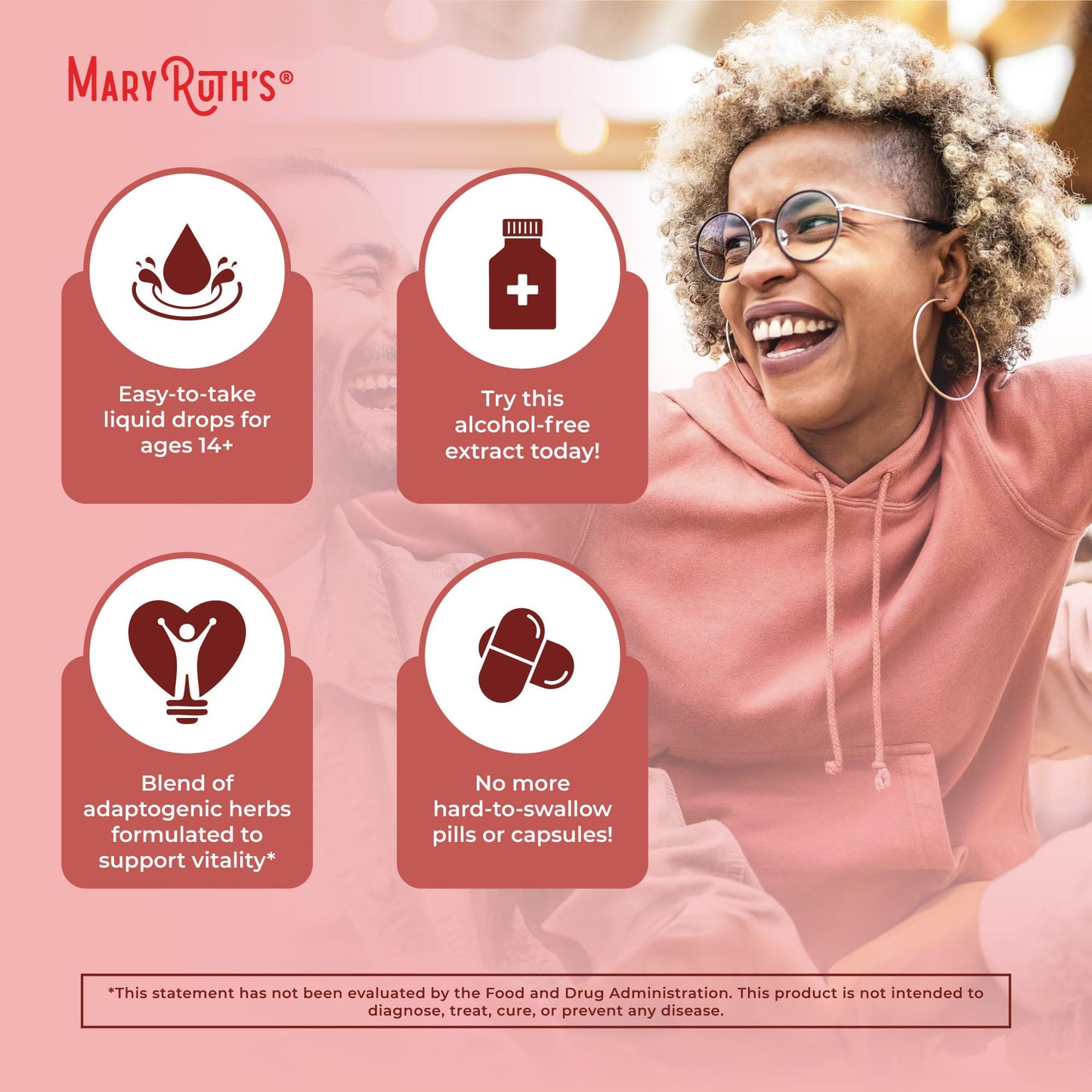 MaryRuth Organics Herbal Supplement for Brain Function | Boost Energy | Memory | Vitality USDA | Ginseng with Ashwagandha | Eleuthero and Maca Root Extract | 1 Fl Oz - Maple Wellness Supplements