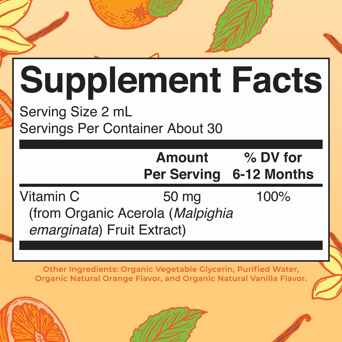 MaryRuth Organics Infant & Baby Vitamin C Supplement | USDA Organic Vitamin C Liquid Drops for Infants | Ages 6-12 Months | Immune Support | Overall Health | Vegan | Non-GMO | Gluten Free | 2 Fl Oz - Maple Wellness Supplements