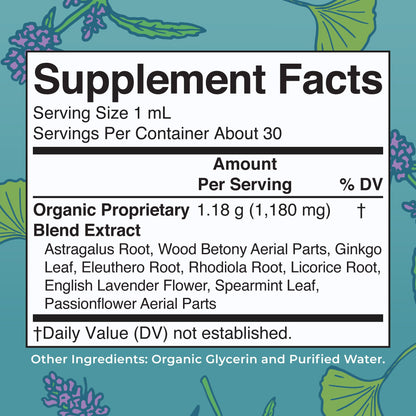 MaryRuth Organics Kids Focus & Attention Drops | USDA Organic Drops | Ginkgo Biloba | Rhodiola Root & Licorice Root | Adaptogenic | Calm | Vegan | Non-GMO | Gluten Free | 30 Servings - Maple Wellness Supplements