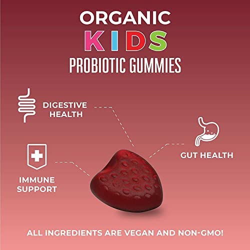 MaryRuth Organics Kids Probiotics for Digestive Health | USDA Probiotic Gummies | 2 Month Supply | Kids Probiotics | Immune Support | Gut Health Supplement | Vegan | Non-GMO | Gluten Free | 60 Count - Maple Wellness Supplements
