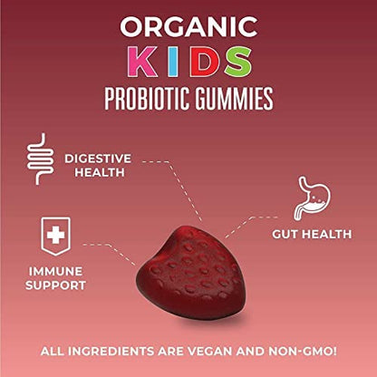MaryRuth Organics Kids Probiotics for Digestive Health | USDA Probiotic Gummies | 2 Month Supply | Kids Probiotics | Immune Support | Gut Health Supplement | Vegan | Non-GMO | Gluten Free | 60 Count - Maple Wellness Supplements