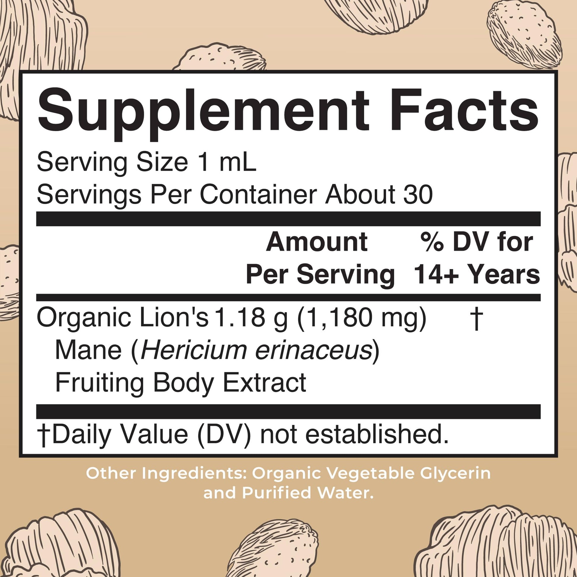 MaryRuth Organics Lions Mane Mushroom Supplement, Up to 1 Month Supply, Nootropic USDA Organic Lions Mane Extract Nervine Herbal Liquid Drops, Brain Health Non-GMO - Maple Wellness Supplements
