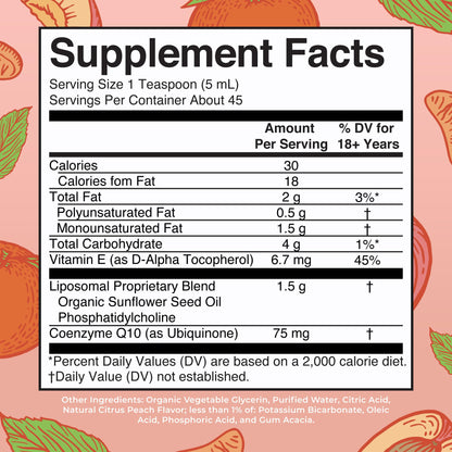 MaryRuth Organics Liquid Vitamin | Coenzyme Q10 Heart Health for Mitochondrial Support and Immune System | Vegan Non-GMO | 7.6 Fl Oz | 45 Servings - Maple Wellness Supplements