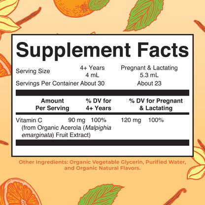 MaryRuth Organics Organic Vitamin C Supplement | Liquid Vitamin C Liquid Drops for Adults & Kids | Immune Support Supplement for Overall Health | Vegan | Non-GMO | Gluten Free | 4 Fl Oz - Maple Wellness Supplements
