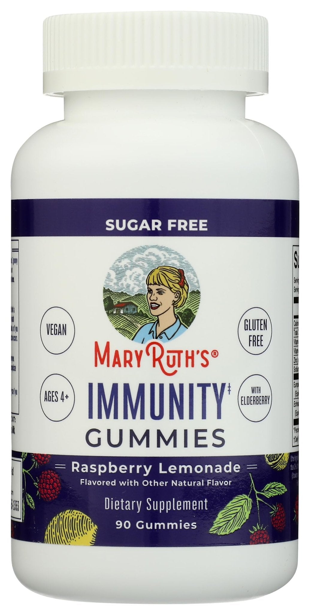 MaryRuth Organics Sugar Free Immunity Gummies | Powerful Blend | Elderberry Vitamin C & Zinc | Vitamin D3 & Echinacea | Immune Support Supplement | Gummies for Kids & Adults | Vegan | Non GMO | 90ct - Maple Wellness Supplements