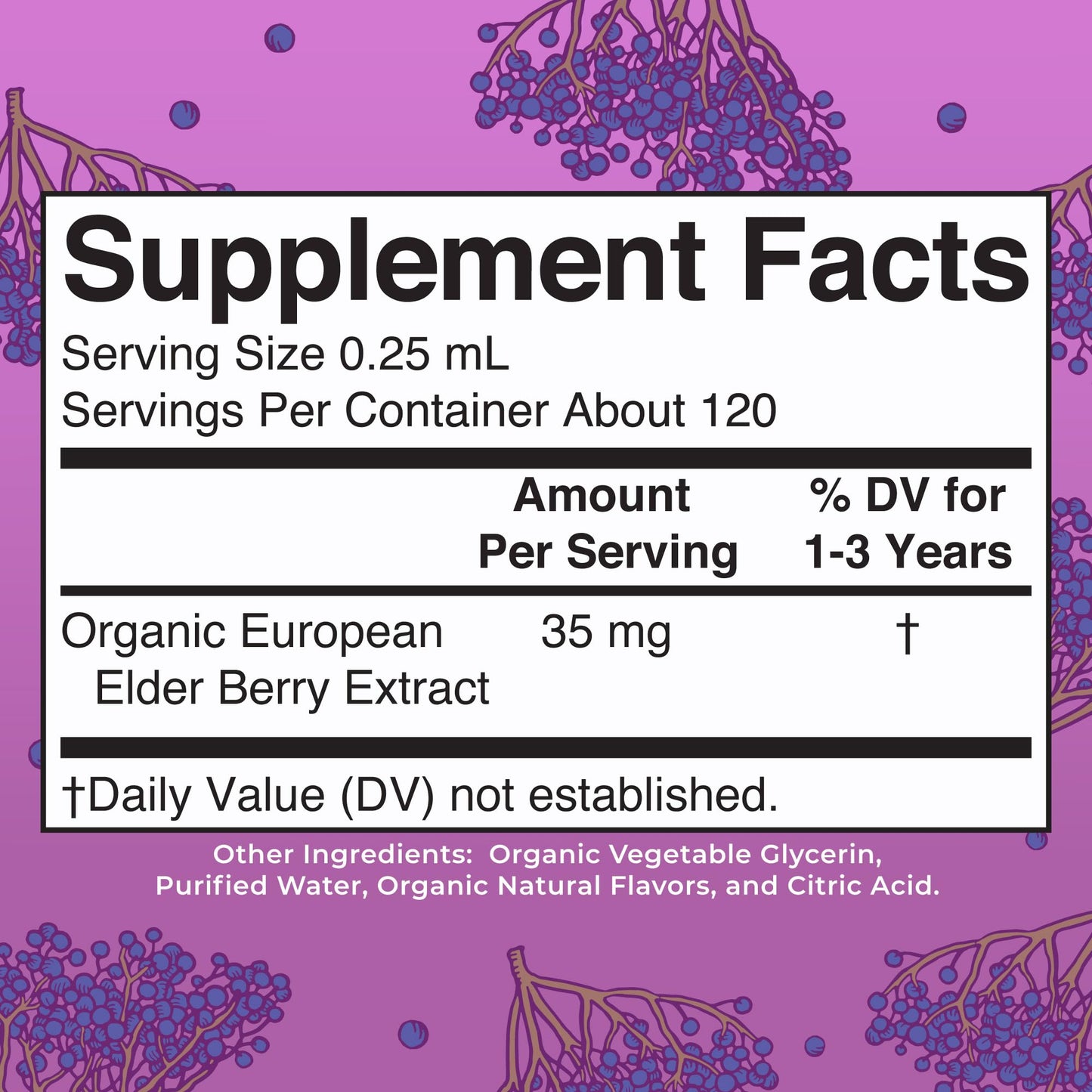 MaryRuth Organics Toddler Elderberry Syrup, USDA Organic Elderberry, Sugar Free Kids Immune Support Supplement for Ages 1-3 Years, Clean Label Project Verified®, Vegan, Non-GMO, Gluten Free, 1 Fl Oz - Maple Wellness Supplements