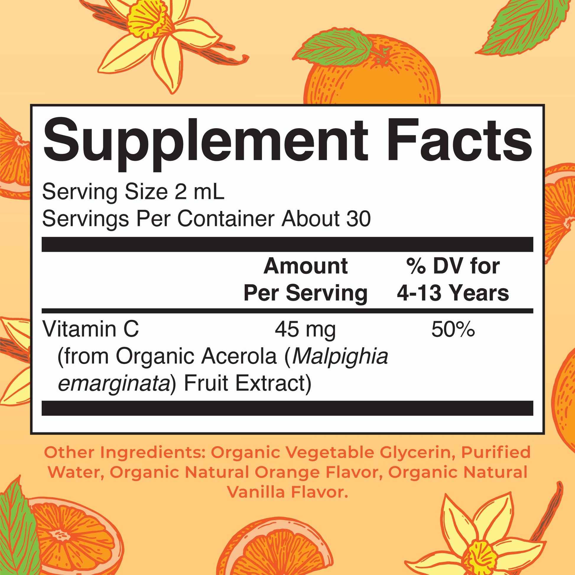 MaryRuth Organics USDA Kids Vitamin C Drops | Vegan Immune Support Supplement for Ages 4-13 | Immune Support & Overall Health | Vitamin C from Organic Acerola Fruit Extract | 2oz - Maple Wellness Supplements