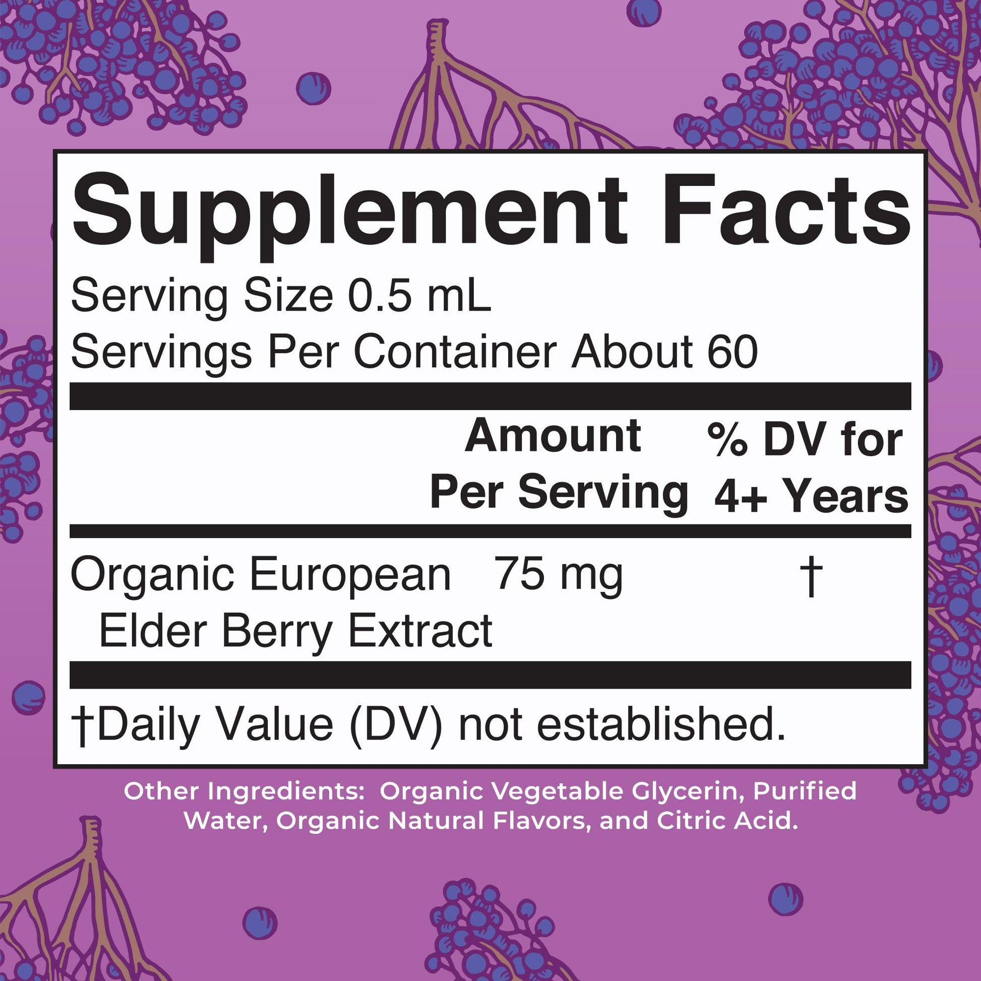 MaryRuth Organics USDA Organic Elderberry Liquid Drops for Kids | Vegan Elderberry Extract Organic Glycerin | Immune Support Supplement | Overall Health | Formulated for Ages 4-13 | 1oz - Maple Wellness Supplements