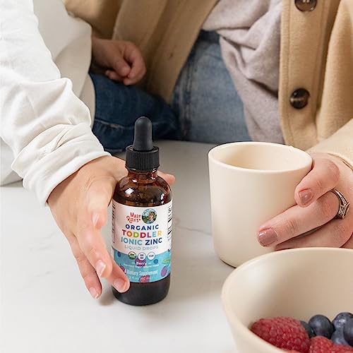 MaryRuth Organics USDA Toddler Liquid Drops | Zinc Sulfate | Immune Support Supplement| Skin Health | Vegan | Formulated for Ages 1-3 | Delicious Berry Flavor | 1 Month Supply | 2 Fl Oz - Maple Wellness Supplements