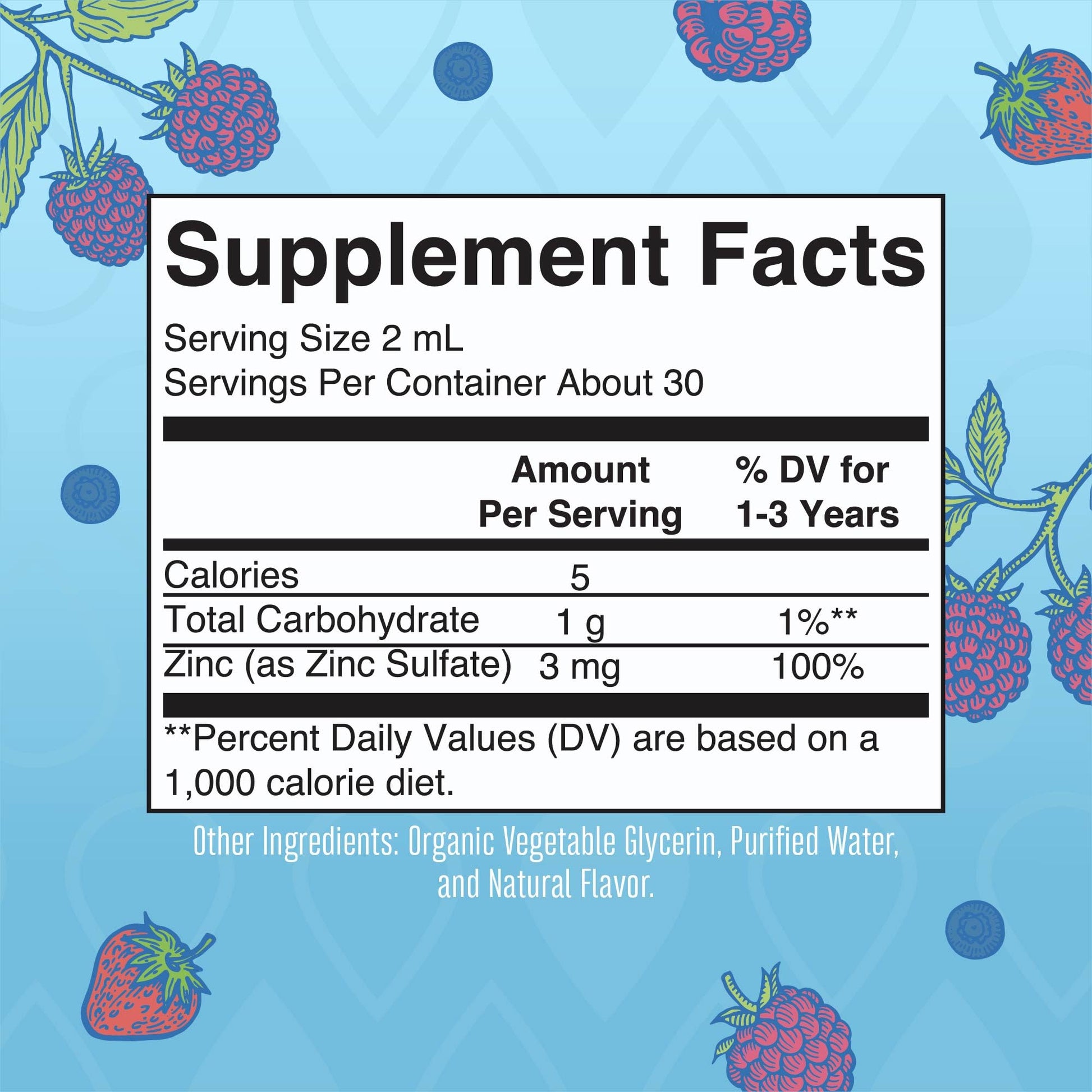 MaryRuth Organics USDA Toddler Liquid Drops | Zinc Sulfate | Immune Support Supplement| Skin Health | Vegan | Formulated for Ages 1-3 | Delicious Berry Flavor | 1 Month Supply | 2 Fl Oz - Maple Wellness Supplements