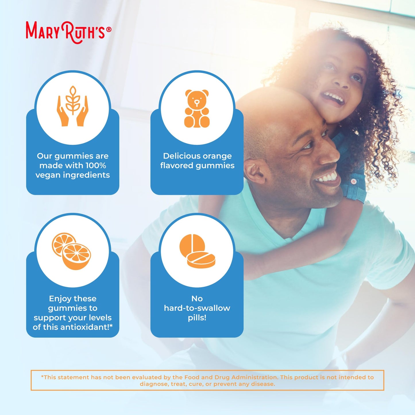 MaryRuth Organics Vegan Vitamin C Gummies | 2 Month Supply | Immune Support Supplement for Adults & Kids | Chewable Vitamin C Gummy Vitamins | Non-GMO | Pectin Based | 60 Count - Maple Wellness Supplements
