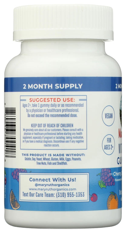 MaryRuth Organics Vitamin C Gummies | Supplement for Immune Support & Overall Health | Immune Support Supplement | Vitamin C for Adults & Kids | Vegan | Non-GMO | 60 Servings - Maple Wellness Supplements