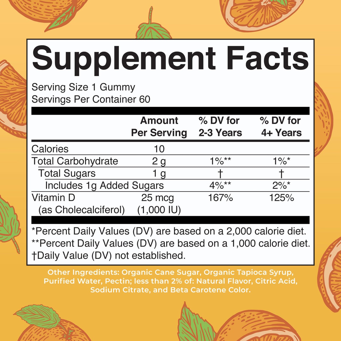 MaryRuth Organics Vitamin D3 Gummies | 2 Month Supply | Adults & Kids Vitamin D Gummy | Immune Support Supplement | VIT D3 1000IU for Bone Health&Muscle Function | Vegan | Non-GMO | Gluten Free | 60 - Maple Wellness Supplements