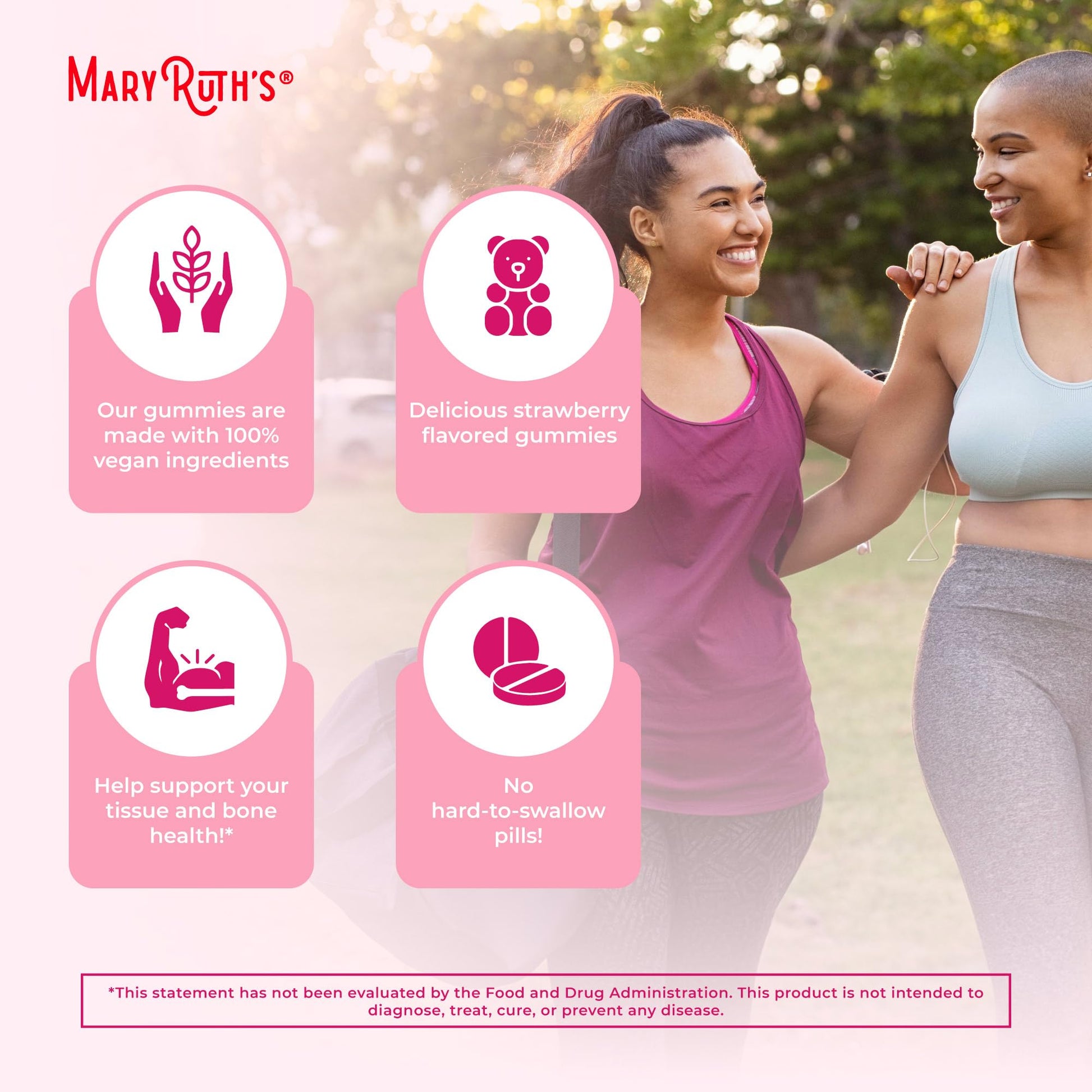 MaryRuth Organics Women's Immune Support Multivitamin Gummies | Ages 14+ | Skin Health | Gummy Vitamins for Women | Sugar-Free | Vegan | Non-GMO | 60 Count - Maple Wellness Supplements