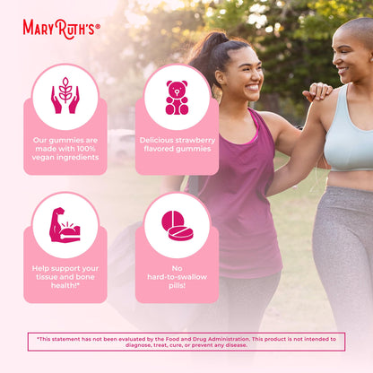 MaryRuth Organics Women's Immune Support Multivitamin Gummies | Ages 14+ | Skin Health | Gummy Vitamins for Women | Sugar-Free | Vegan | Non-GMO | 60 Count - Maple Wellness Supplements