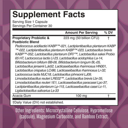 MaryRuth's 3-in-1 Daily Health 40+ Probiotics for Women | Hormonal & Menopause Support Supplement for Women | Gut Health Capsules | 50 Billion CFU | Allergen Free | 30 Ct - Maple Wellness Supplements
