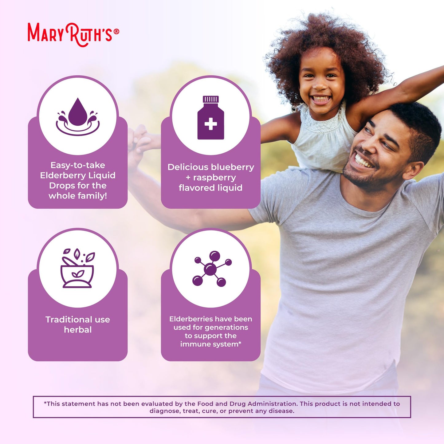 MARYRUTH'S Elderberry Liquid Drops for Adults & Kids | Immune Support | Antioxidant | Overall Wellness | Elder Berry Extract | USDA Organic | Sugar Free | Vegan | Non-GMO | Gluten Free | 1 Fl Oz - Maple Wellness Supplements