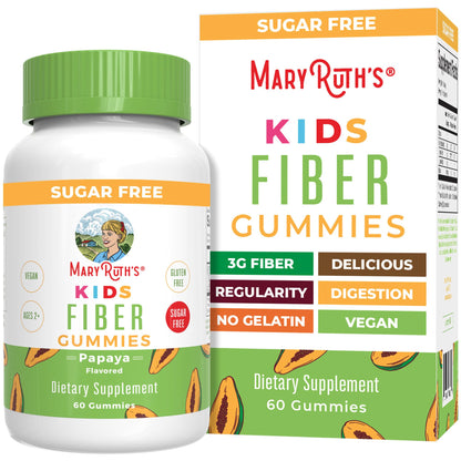 MARYRUTH'S Fiber Gummies for Kids | 2 Month Supply | Sugar Free | Soluble Fiber Supplement | Gut Health & Digestion Support - Maple Wellness Supplements