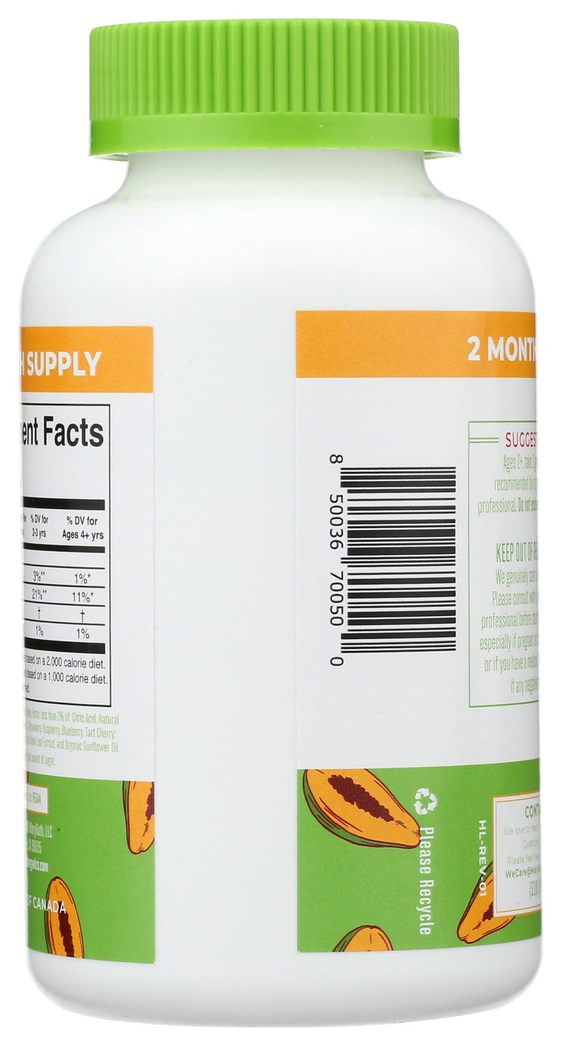MARYRUTH'S Fiber Gummies for Kids | 2 Month Supply | Sugar Free | Soluble Fiber Supplement | Gut Health & Digestion Support - Maple Wellness Supplements