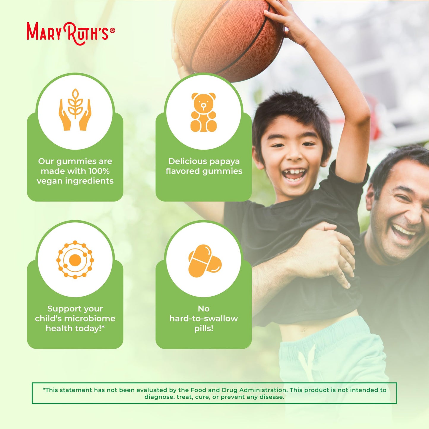 MARYRUTH'S Fiber Gummies for Kids | 2 Month Supply | Sugar Free | Soluble Fiber Supplement | Gut Health & Digestion Support - Maple Wellness Supplements