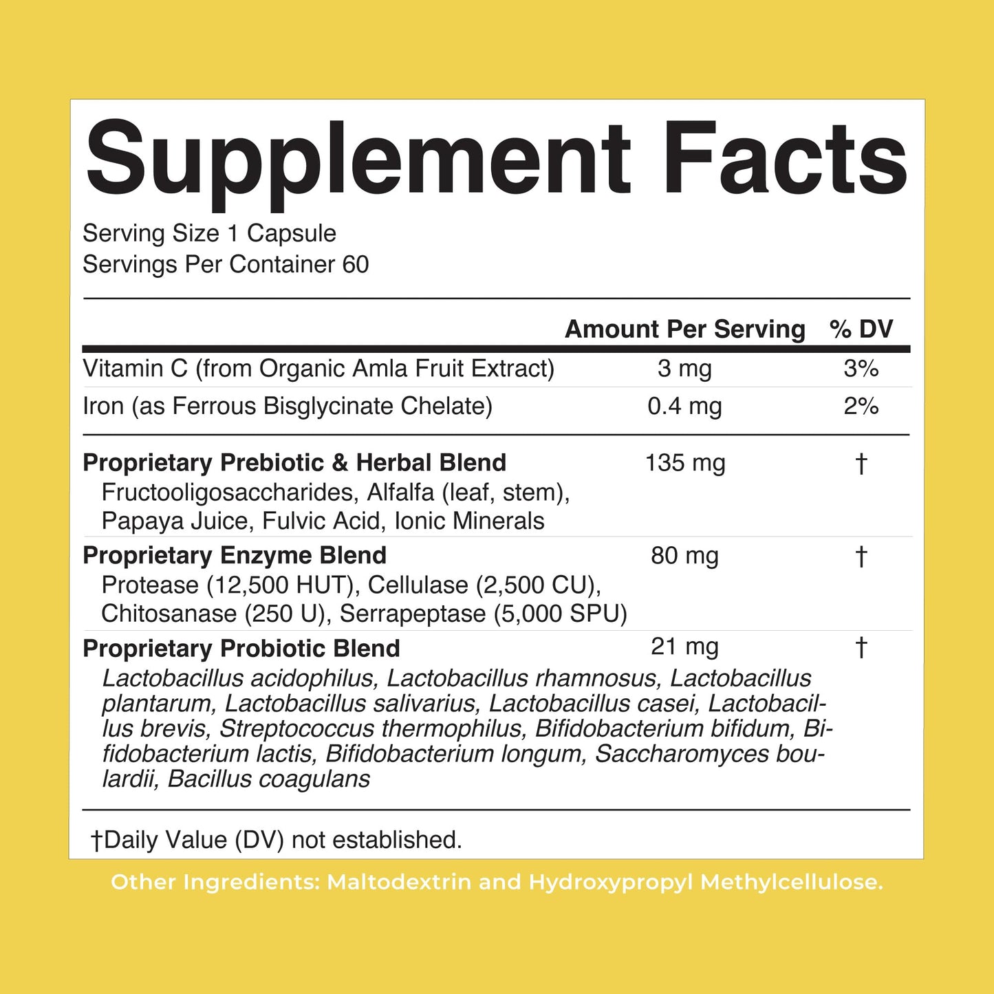 MaryRuth’s Gut Flora Health+ Enzymes | Prebiotic & Probiotic Digestive Enzymes for Healthy Gut Biome & Digestive Support | Gastrointestinal Health | CLP Certified - Maple Wellness Supplements