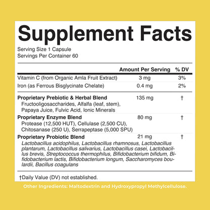 MaryRuth’s Gut Flora Health+ Enzymes | Prebiotic & Probiotic Digestive Enzymes for Healthy Gut Biome & Digestive Support | Gastrointestinal Health | CLP Certified - Maple Wellness Supplements