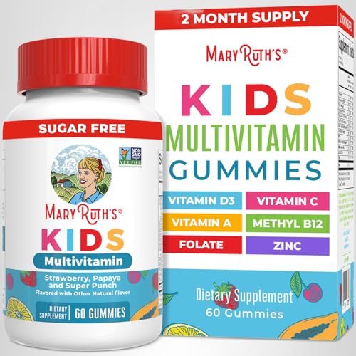 MARYRUTH'S Kids Vitamins | Multi | Sugar Free | 2 Month Supply | Kids Multivitamin Gummies for Ages 2+ | Vegan | Only 1 Gummy a Day | 60 Count - Maple Wellness Supplements
