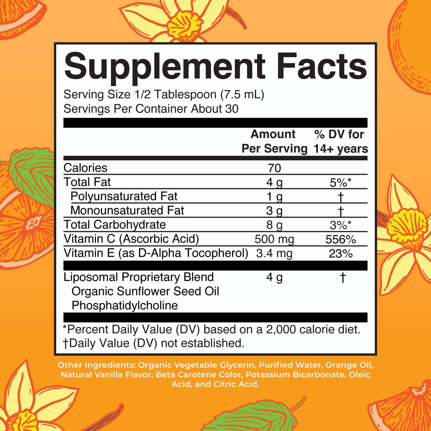MaryRuth's Megadose Liquid Vitamin C Liposomal | 500 mg Per Serving | Ultra Absorption | Immunity | Antioxidant Support | Collagen Formation | Vegan | Gluten Free | Sugar Free | 7.6 Oz | 30 Servings - Maple Wellness Supplements