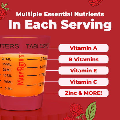 MARYRUTH'S Multivitamin for Women, Men & Kids | Liquid Morning Multivitamin | Vitamin A C D E B6 B12 Biotin Zinc - Maple Wellness Supplements