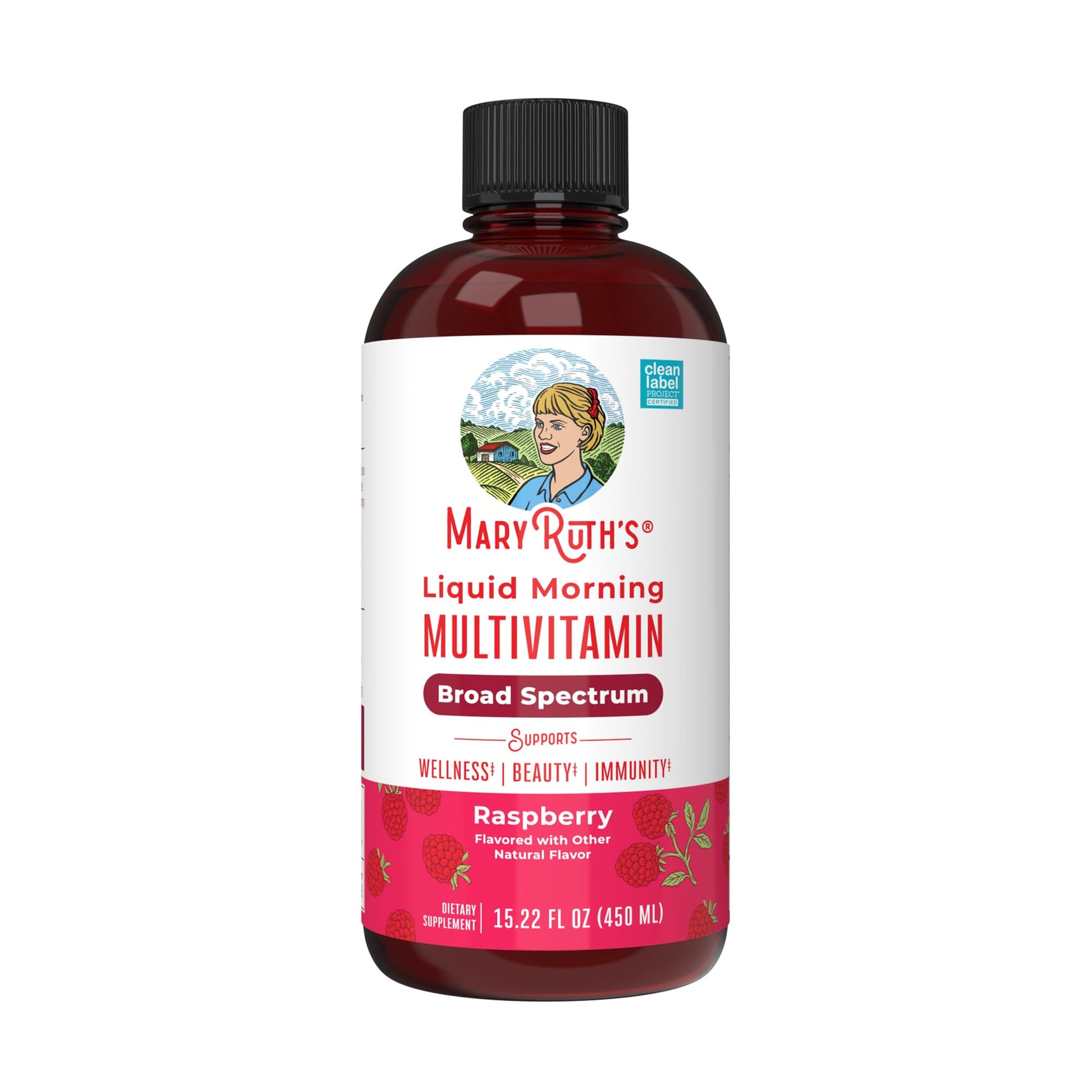 MARYRUTH'S Multivitamin for Women, Men & Kids | Liquid Morning Multivitamin | Vitamin A C D E B6 B12 Biotin Zinc - Maple Wellness Supplements