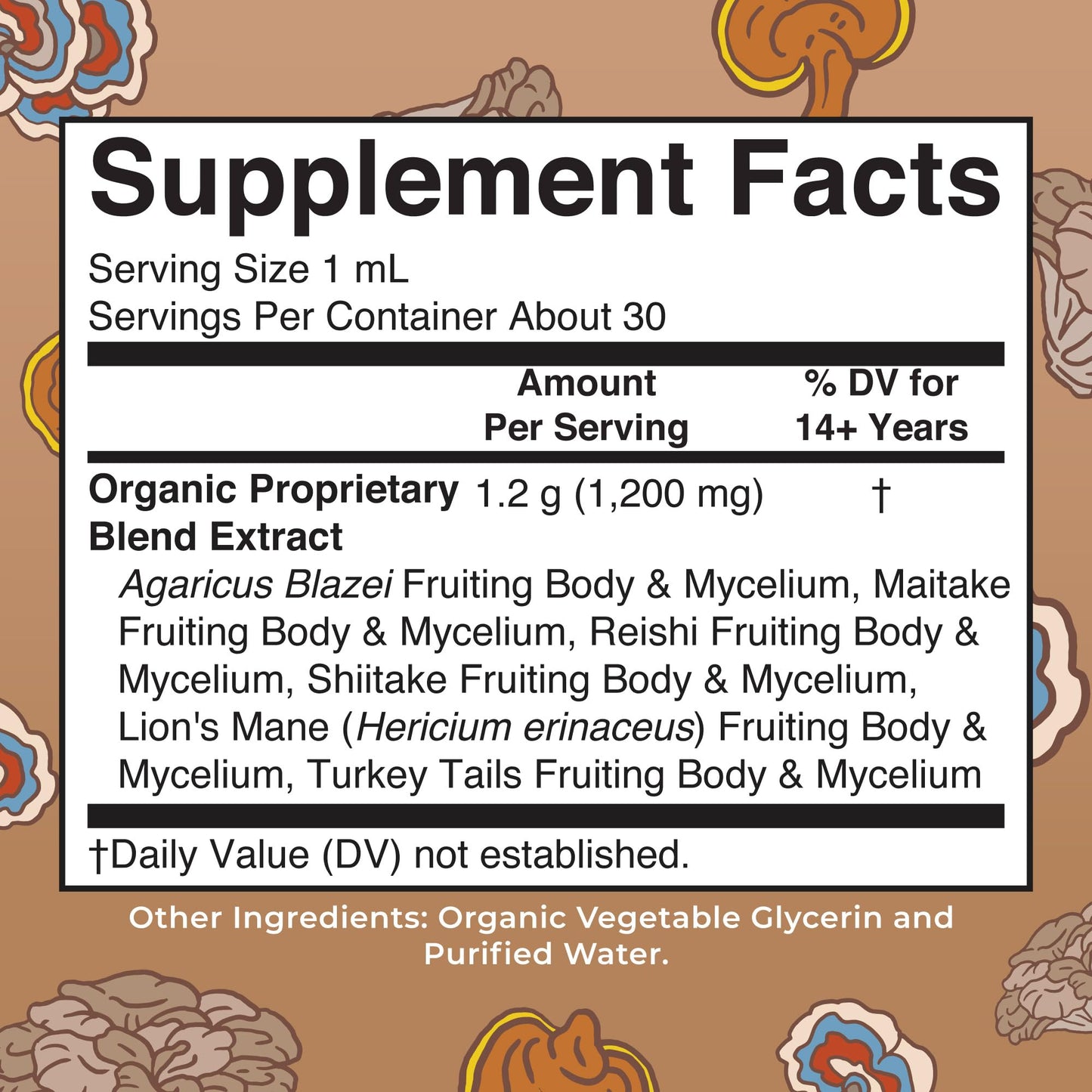 MaryRuth's Mushroom Complex | Lion's Mane | Turkey Tail | Reishi Mushroom | Shiitake Mushrooms | Alcohol Free | Mushroom Blend | Organic | Non-GMO | Vegan | 30 Servings - Maple Wellness Supplements