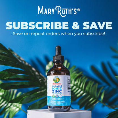 MaryRuth's Organic Liquid Zinc Supplement for Kids & Adults | Immune Support | Skin Health | Antioxidant | Cellular Metabolism | Zinc Sulfate - Maple Wellness Supplements