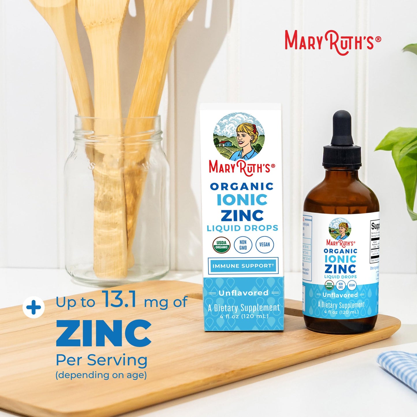 MaryRuth's Organic Liquid Zinc Supplement for Kids & Adults | Immune Support | Skin Health | Antioxidant | Cellular Metabolism | Zinc Sulfate - Maple Wellness Supplements