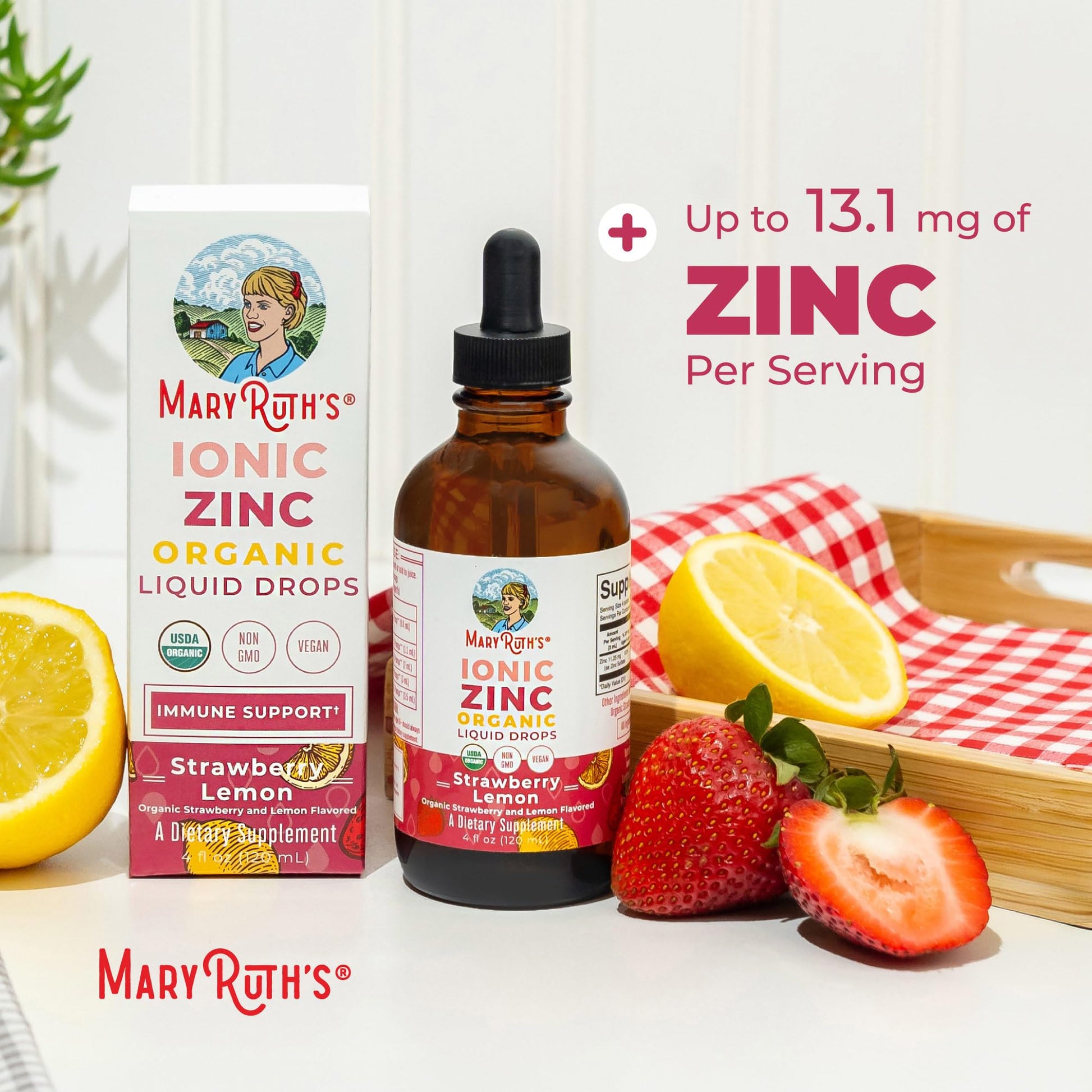 MaryRuth's Organic Liquid Zinc Supplement for Kids & Adults | Immune Support | Skin Health | Antioxidant | Cellular Metabolism | Zinc Sulfate | Vegan | Non-GMO | Sugar Free | Gluten Free | 4 oz - Maple Wellness Supplements