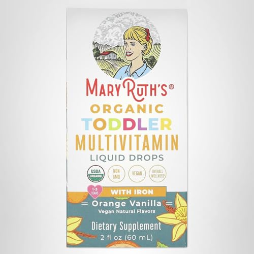 MARYRUTH'S Organic Toddler Vitamin C Drops for Immunity | Ages 1-3 Years | 15 mg Per Serving | Vitamin C for Immune Support & Overall Health | Vegan | Sugar Free - Maple Wellness Supplements