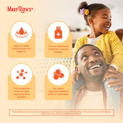 MARYRUTH'S Organic Vitamin C Supplement | Liquid Vitamin C Liquid Drops for Adults & Kids | Immune Support Supplement for Overall Health - Maple Wellness Supplements
