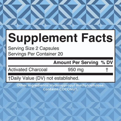 MARYRUTH'S Organics Activated Charcoal Capsules | Substance Adsorption | Derived from Coconut Shells | Vegan Capsules from Pine Trees - Maple Wellness Supplements
