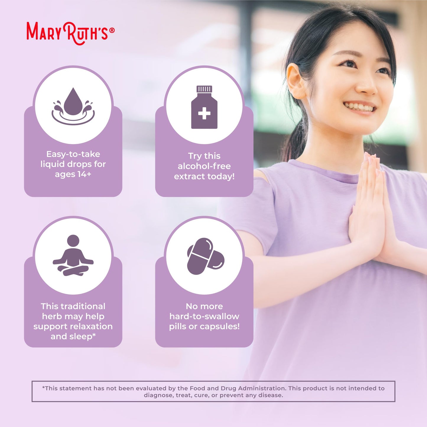 MARYRUTH'S Organics Valerian Root Liquid Drops | 2 Month Supply | Sugar Free | USDA Organic Valerian Root Drops | Support Sleep | Calm and Stress Relief - Maple Wellness Supplements