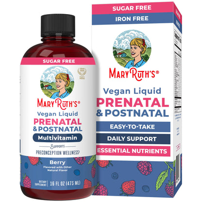 MARYRUTH'S Postnatal & Prenatal Vitamins for Women | Sugar Free | Womens Multivitamin for Pre-Conception, Pregnancy & Nursing | Ginger - Maple Wellness Supplements