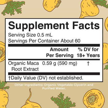 MARYRUTH'S USDA Organic Maca Root Liquid Drops | Vegan | Non-GMO | Gluten Free | Alcohol Free | 1 Fl Oz - Maple Wellness Supplements