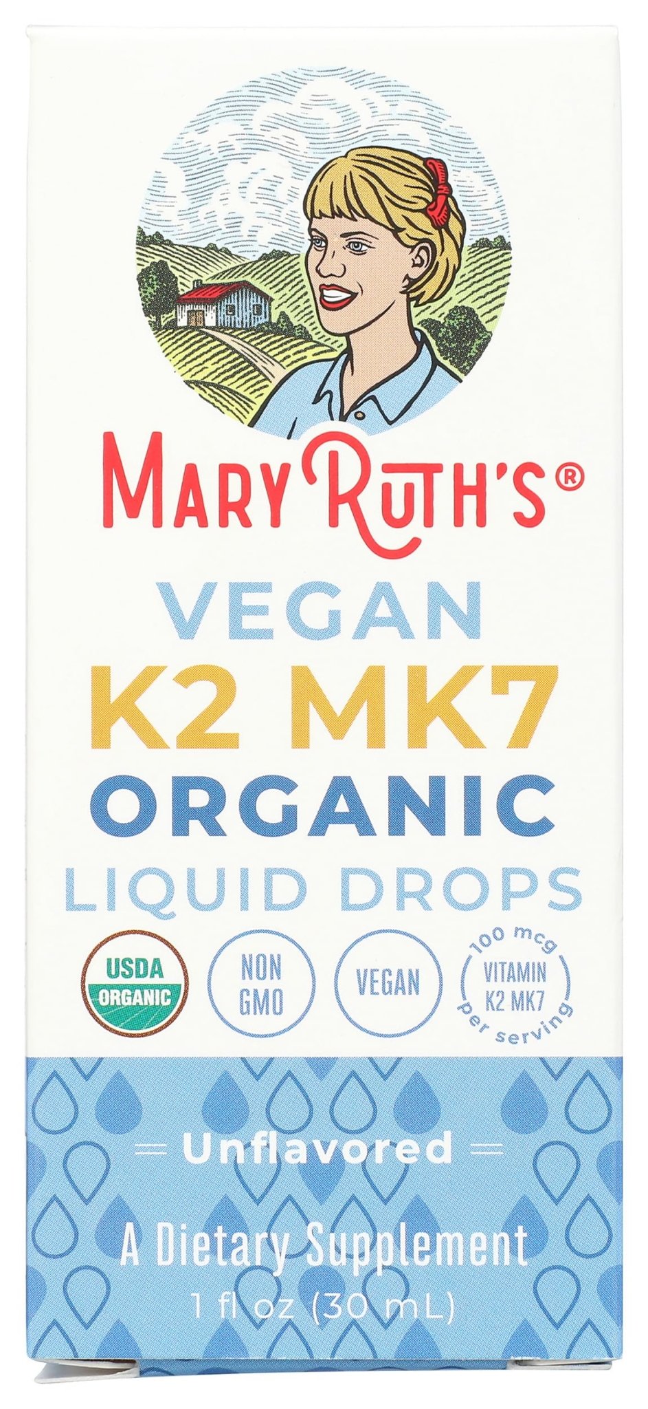 MaryRuth’s USDA Organic Vitamin K2 MK7 Liquid Drops for Adults & Kids | Sourced from Natto | Menaquinone- 7 | Vegan K2 Vitamin for Bone Health & Calcium Absorption | 1oz | Up to 90 Servings - Maple Wellness Supplements