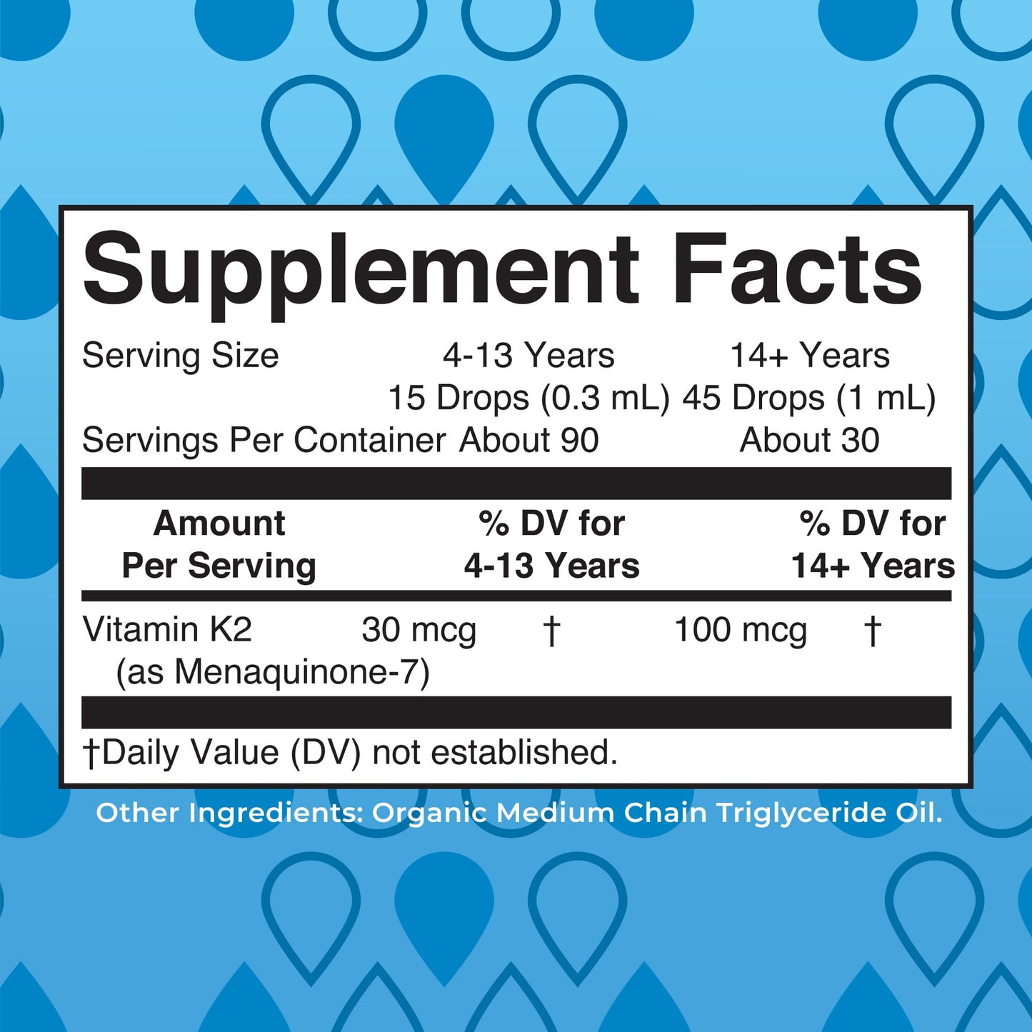 MaryRuth’s USDA Organic Vitamin K2 MK7 Liquid Drops for Adults & Kids | Sourced from Natto | Menaquinone- 7 | Vegan K2 Vitamin for Bone Health & Calcium Absorption | 1oz | Up to 90 Servings - Maple Wellness Supplements