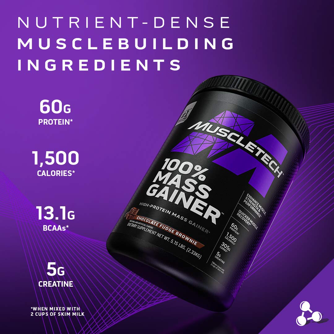 Mass Gainer MuscleTech 100% Mass Gainer Protein Powder Protein Powder for Muscle - Maple Wellness Supplements
