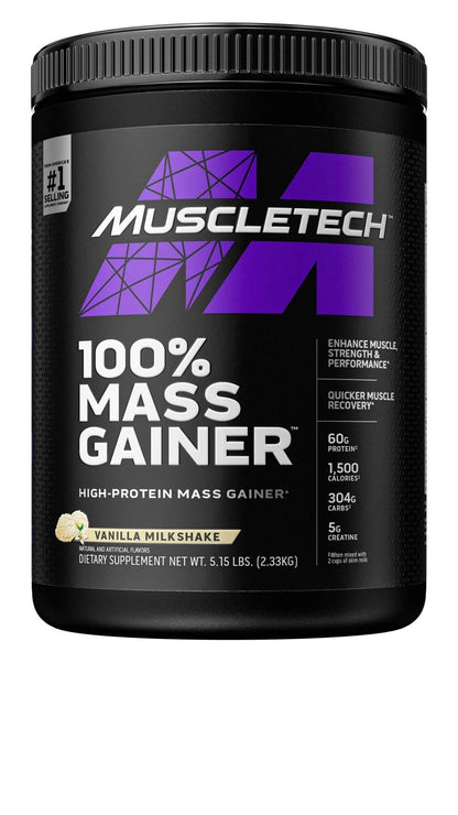 Mass Gainer MuscleTech 100% Mass Gainer Protein Powder Protein Powder for Muscle - Maple Wellness Supplements