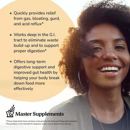Master Supplements Enzalase - 50 Capsules, Pack of 3 - Probiotic Compatible Enzymes - Provides Digestive Boost + Gas & Bloating Relief - Gluten Free - 150 Total Servings - Maple Wellness Supplements