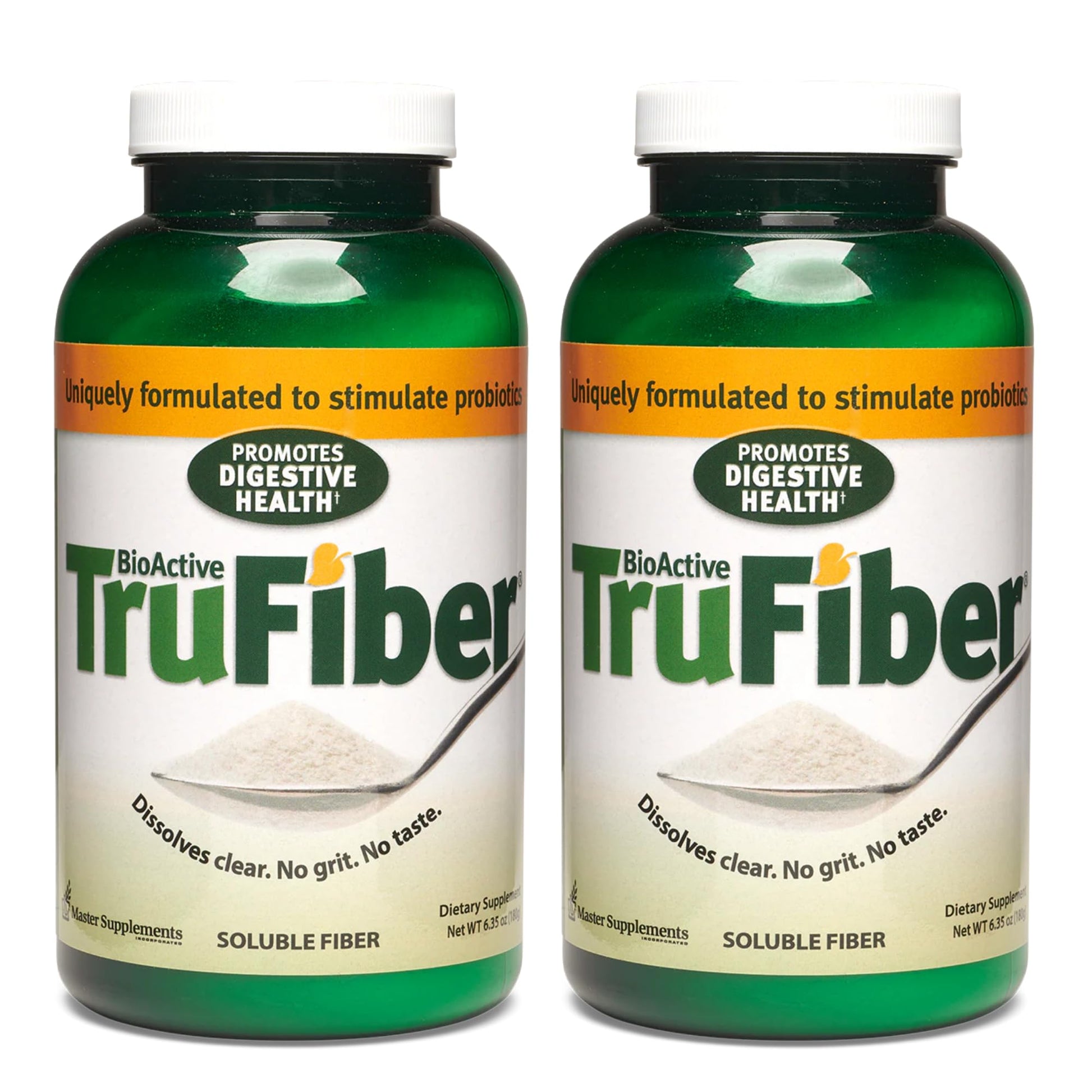 Master Supplements TruFiber - 6.35 oz, Pack of 2 - Prebiotic Fiber to Help Boost Probiotic Growth - Supports Digestive Health - Maple Wellness Supplements