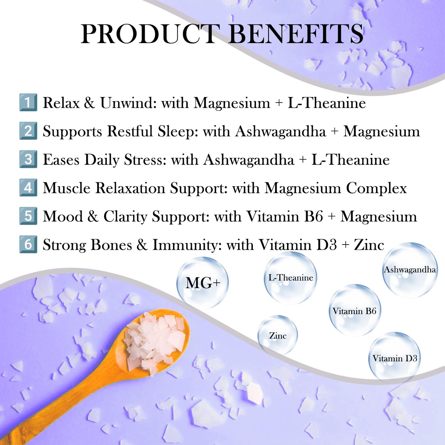 MATOP Magnesium Complex for Women Gummies - 8 in 1 Triple Magnesium Complex (Glycinate, Malate, Citrate) with L-Theanine, Ashwagandha, Vitamin D3, B6 & Zinc - Stress, Calm & Focus - 90 Vegan Gummies - Maple Wellness Supplements