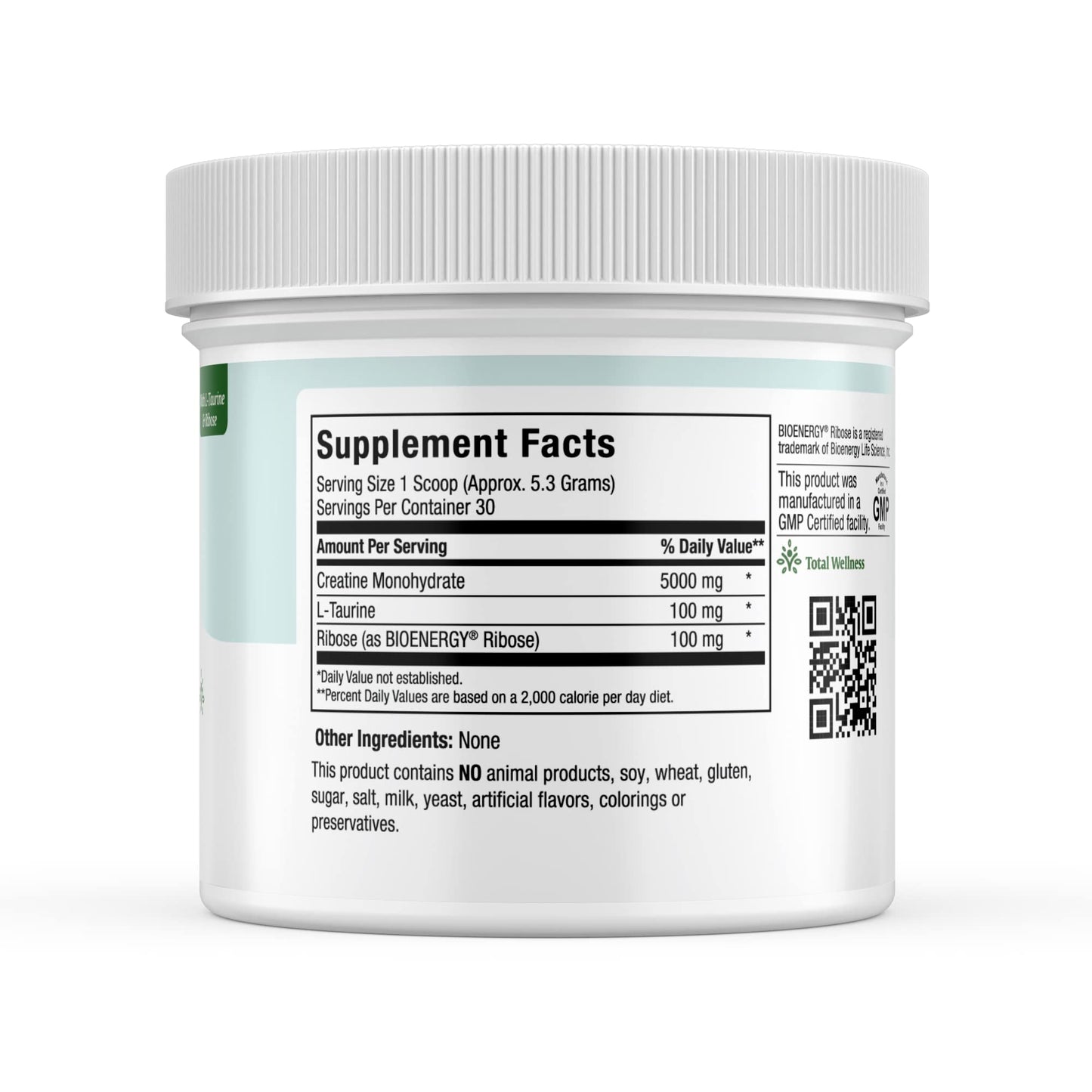 Maxi Health Creatine Monohydrate Powder – Pure Creatine Powder with L-Taurine & Ribose for Energy, Strength, & Muscle Gain – Vegan & Kosher – 30 Servings - Maple Wellness Supplements